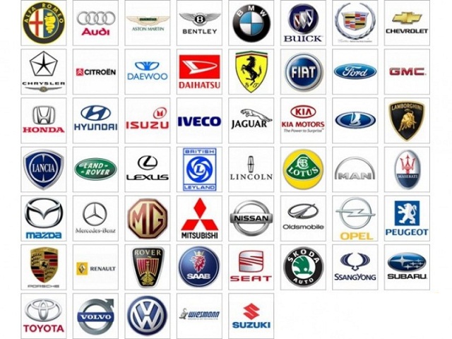 марки машин всего мира 