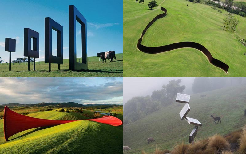 Фотографии скульптур на Северном острове Новой Зеландии